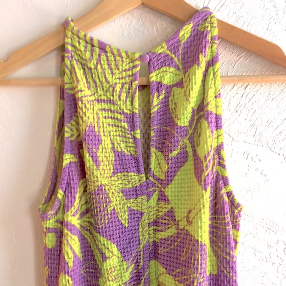 Farm Rio for Anthropologie✨Knit Floral Midi Dress- Purple/Green - Picture 8 of 10